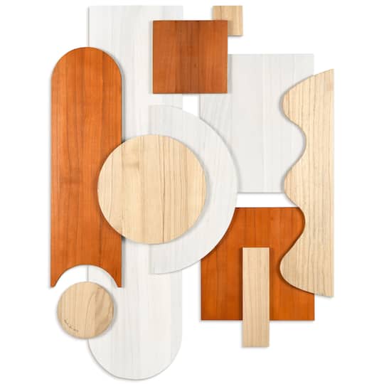Empire Art Direct 40" x 30" Cinnamon Dreamscape II Hand Made Dimensional Solid Wood Wall Art